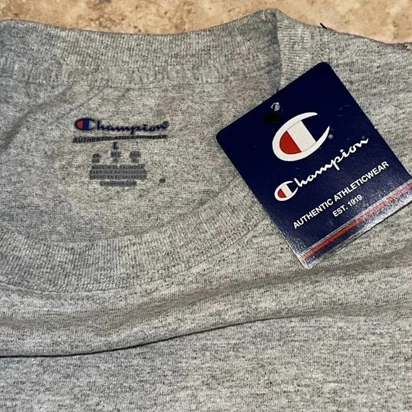 NWT NYU LAW Champion Gray short sleeve t-shirt Large size unisex adult - Picture 3 of 4